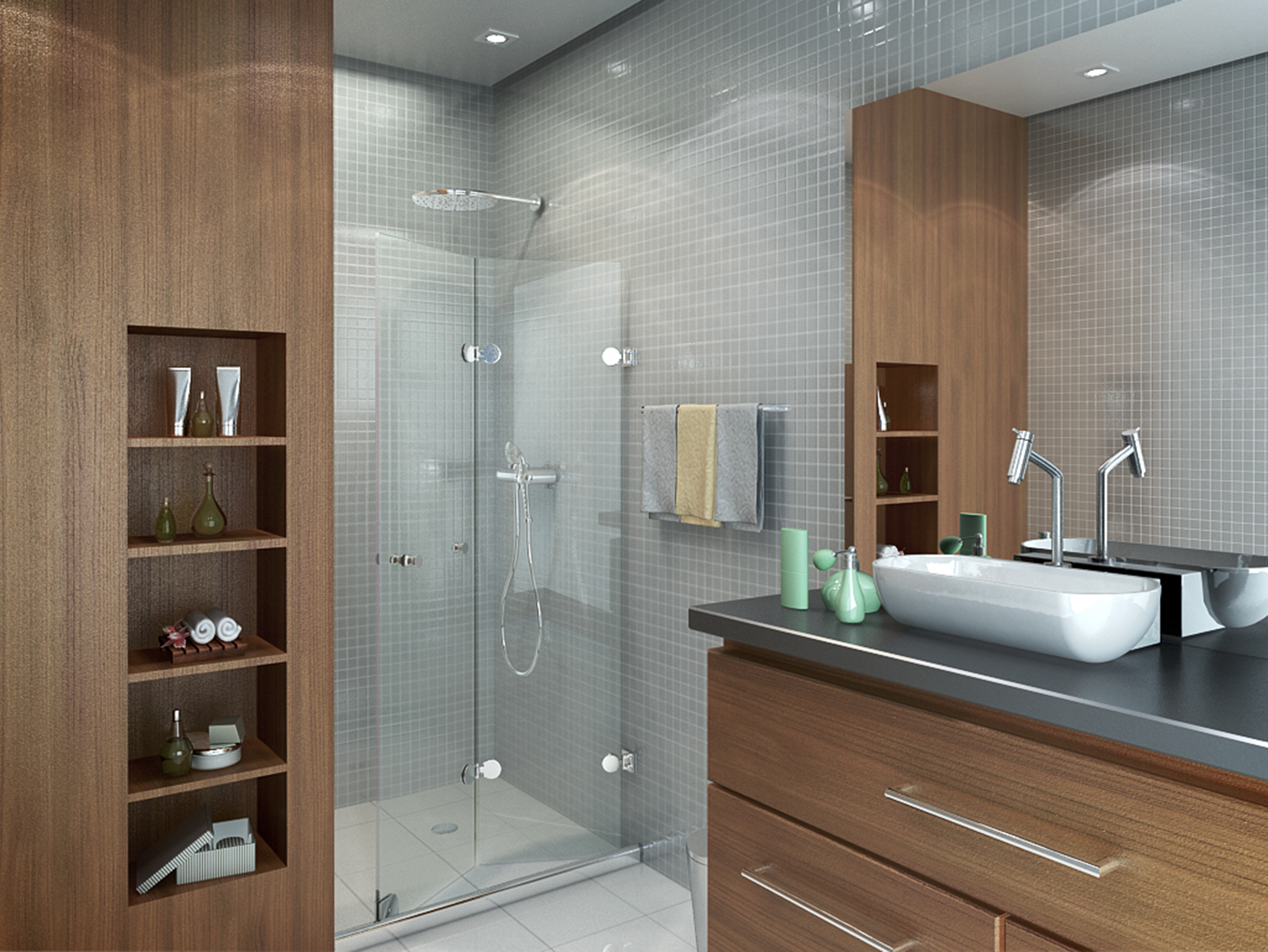 Boxes da Ideia Glass ganham destaque em banheiros com padrões 